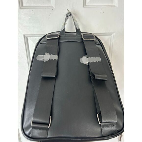 Us polo assn black faux leather backpack travel backpack NEW main image 5
